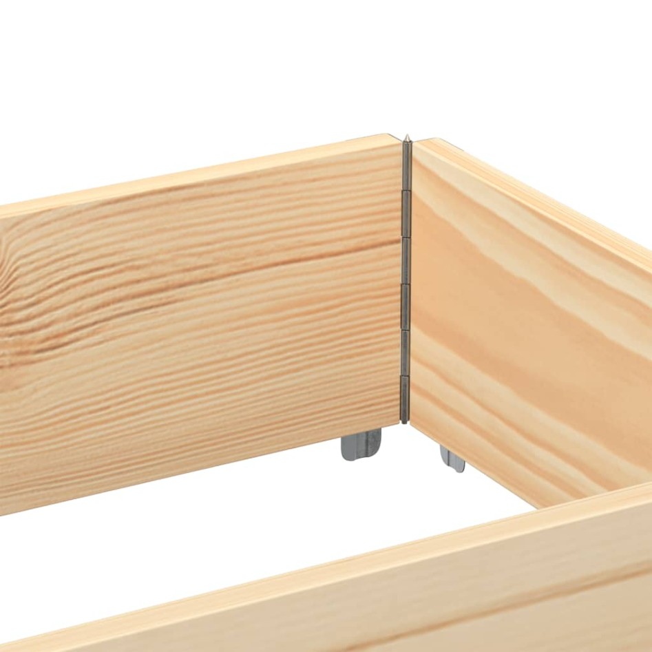 Jardinera de madera maciza de pino 150x50