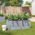 Jardinera de madera maciza de pino gris 150x50