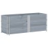 Jardinera de madera maciza de pino gris 150x50