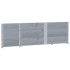 Jardinera de madera maciza de pino gris 150x50
