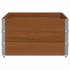 Jardinera de madera maciza de pino marrón 150x100