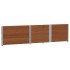 Jardinera de madera maciza de pino marrón 150x100