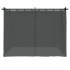Cenador con cortinas acero gris antracita 3x3