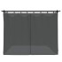 Cenador con cortinas acero gris antracita 3x3