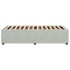 Estructura de cama sin colchón terciopelo gris claro 100x200