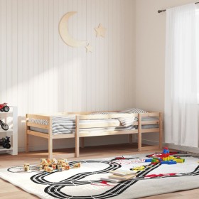 Estructura de cama para niños madera maciza de pino 90x200