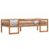 Estructura de cama para niños madera de pino marrón 90x200