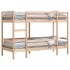 Cama litera sin colchón madera maciza de pino 90x200