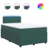 Cama box spring con colchón terciopelo verde oscuro 120x190
