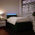 Cama box spring con colchón terciopelo verde oscuro 120x190