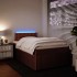 Cama box spring con colchón terciopelo rosa 120x190