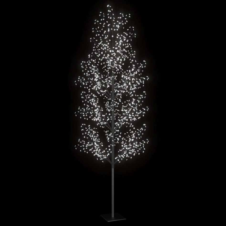 Árbol de Navidad 1200 LEDs blanco frío flores de cerezo 400