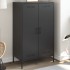 Aparador de acero negro 68x39x113