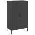 Aparador de acero negro 68x39x113