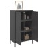 Aparador de acero negro 68x39x113