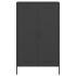 Aparador de acero negro 68x39x113