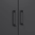Aparador de acero negro 68x39x113