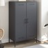 Aparador de acero gris antracita 68x39x113