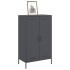 Aparador de acero gris antracita 68x39x113