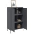 Aparador de acero gris antracita 68x39x113