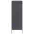 Aparador de acero gris antracita 68x39x113