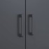 Aparador de acero gris antracita 68x39x113