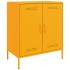 Aparador de acero amarillo mostaza 68x39x79