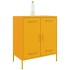 Aparador de acero amarillo mostaza 68x39x79