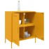 Aparador de acero amarillo mostaza 68x39x79