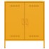 Aparador de acero amarillo mostaza 68x39x79