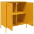 Aparador de acero amarillo mostaza 68x39x79