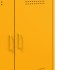 Aparador de acero amarillo mostaza 68x39x79