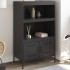 Aparador de acero negro 68x39x113