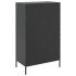 Aparador de acero negro 68x39x113