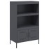 Aparador de acero gris antracita 68x39x113