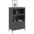 Aparador de acero gris antracita 68x39x113