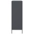 Aparador de acero gris antracita 68x39x113