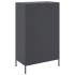 Aparador de acero gris antracita 68x39x113