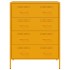 Aparador de acero amarillo mostaza 68x39x89