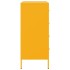Aparador de acero amarillo mostaza 68x39x89