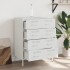 Aparador de acero blanco 68x39x89