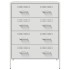Aparador de acero blanco 68x39x89