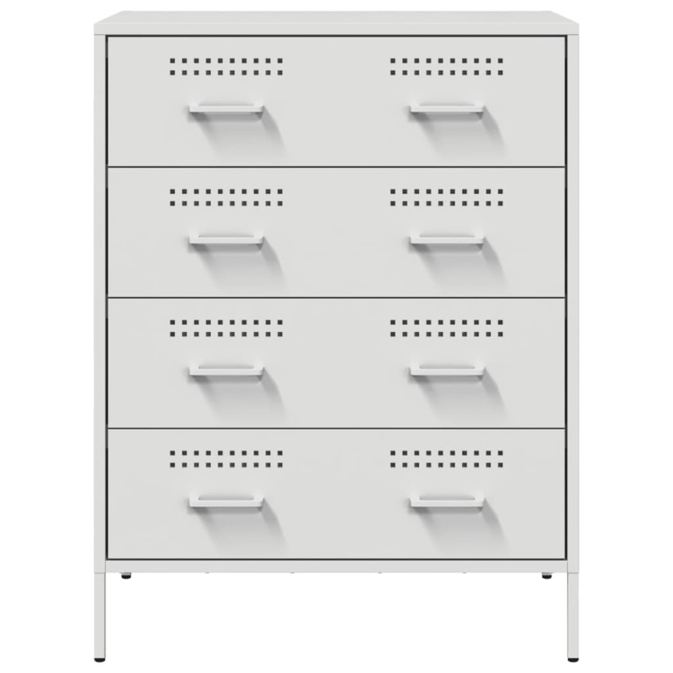 Aparador de acero blanco 68x39x89