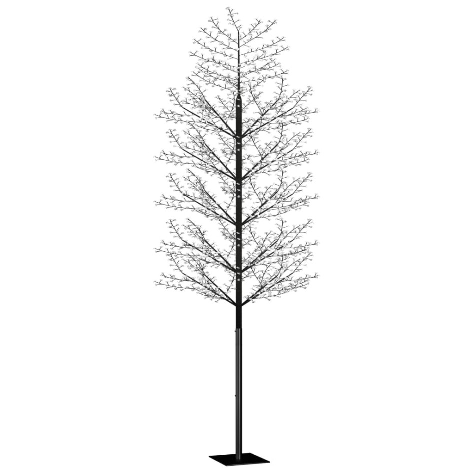 Árbol de Navidad 2000 LED blanco cálido flores de cerezo 500