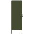 Aparador de acero verde oliva 36x39x113
