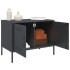 Muebles de TV 2 unidades acero gris antracita 68x39x50,5