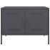 Muebles de TV 2 unidades acero gris antracita 68x39x50,5