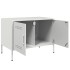 Muebles de TV 2 piezas acero blanco 68x39x50,5