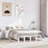 Estructura de cama sin colchón madera maciza blanca 120x190