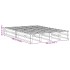 Estructura de cama sin colchón madera maciza blanca 120x190